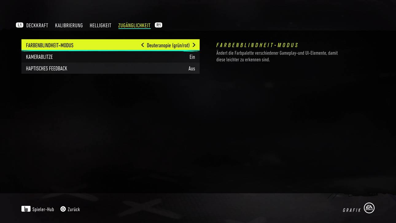 Für Farbenblinde und Epileptiker bietet UFC 4 ein paar Optionen