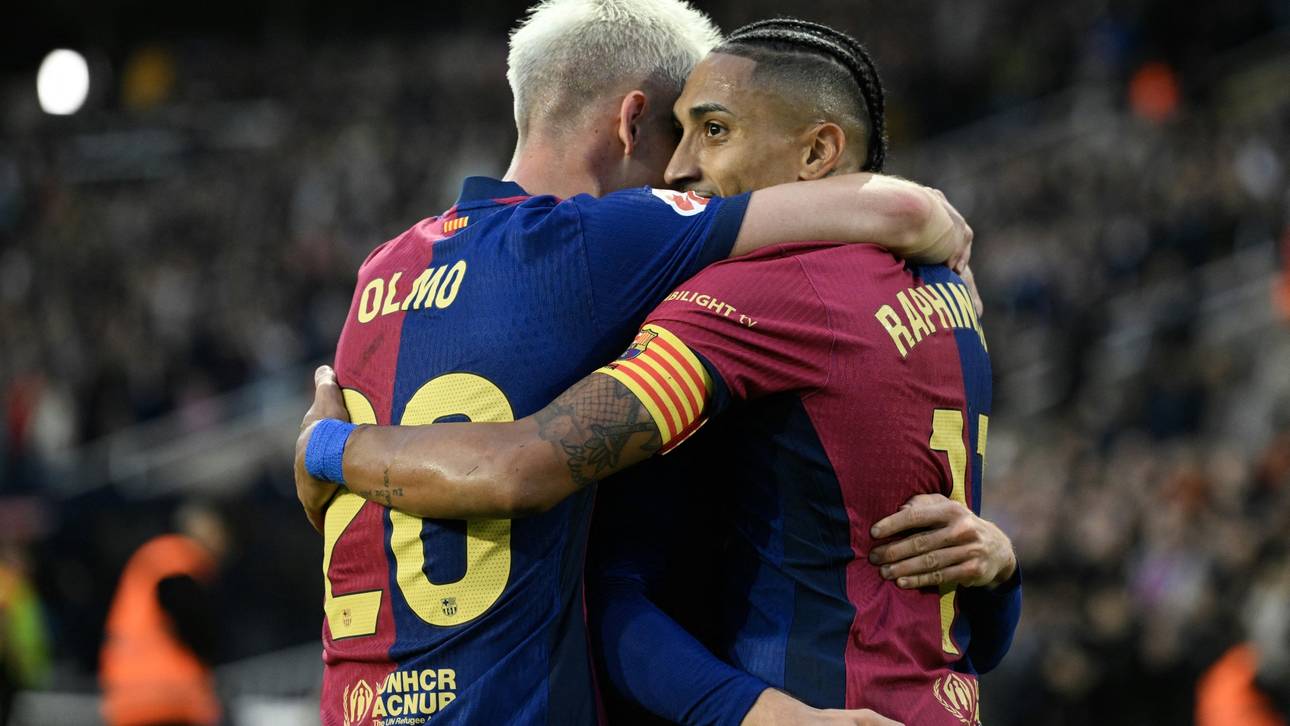 Olmo-Show! Barca marschiert