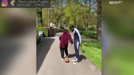 Paul Pogba hatte zuletzt ja immer mal wieder Zlatan Ibrahimovic herausgefordert. Das neueste Opfer seiner Tricks ist aber niemand Geringeres als seine eigene Mutter.