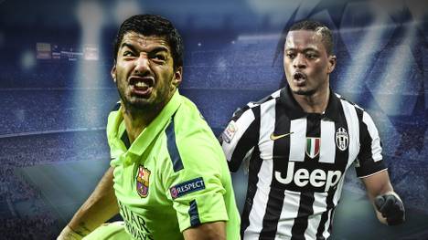 Luis Suarez und Patrice Evra