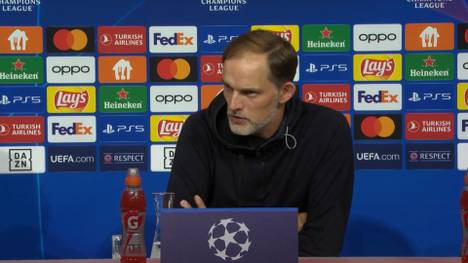 Bayern-Trainer Thomas Tuchel spricht über seine Sperre und die Rahmenbedingungen für das Champions-League-Gruppenspiel gegen Manchester United. 