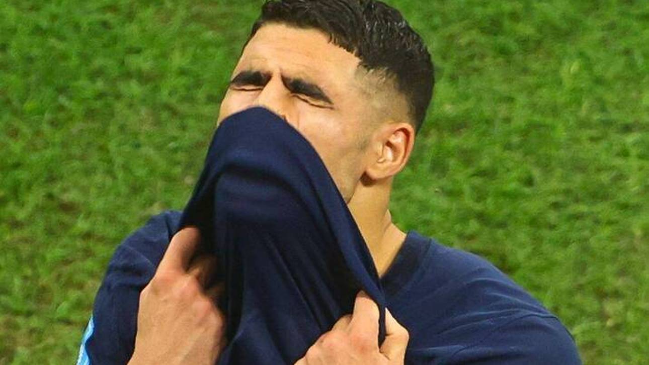 Hakimi mit emotionaler Botschaft