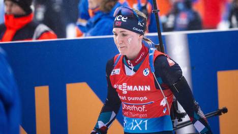 Marte Olsbu Röiseland gewann bei der Biathlon-WM in Oberhof drei Medaillen