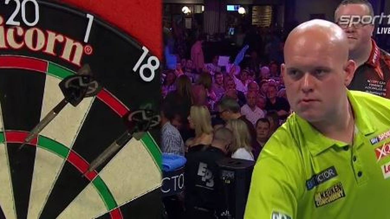 Van Gerwen souverän im Achtelfinale