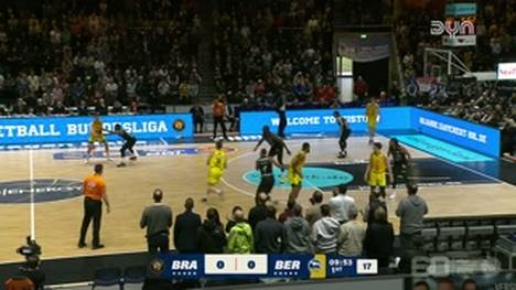 Die BBL-Highlights der Basketball-Partie Basketball Löwen Braunschweig - ALBA BERLIN im Video.