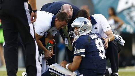 Cowboys-Quarterback Tony Romo verletzte sich schwer
