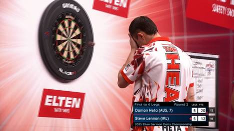 Damon Heta und Steve Lennon brauchen einen Decider-Leg um einen Sieger zu ermitteln. Dabei verpassen beide etliche Matchdarts. 