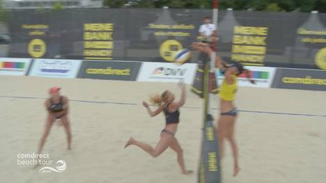 Die Schweiz bleib das Maß aller Dinge auf der Deutschen Beachtour. Dem Finale drückt Tanja Hüberli ihren Stempel auf.