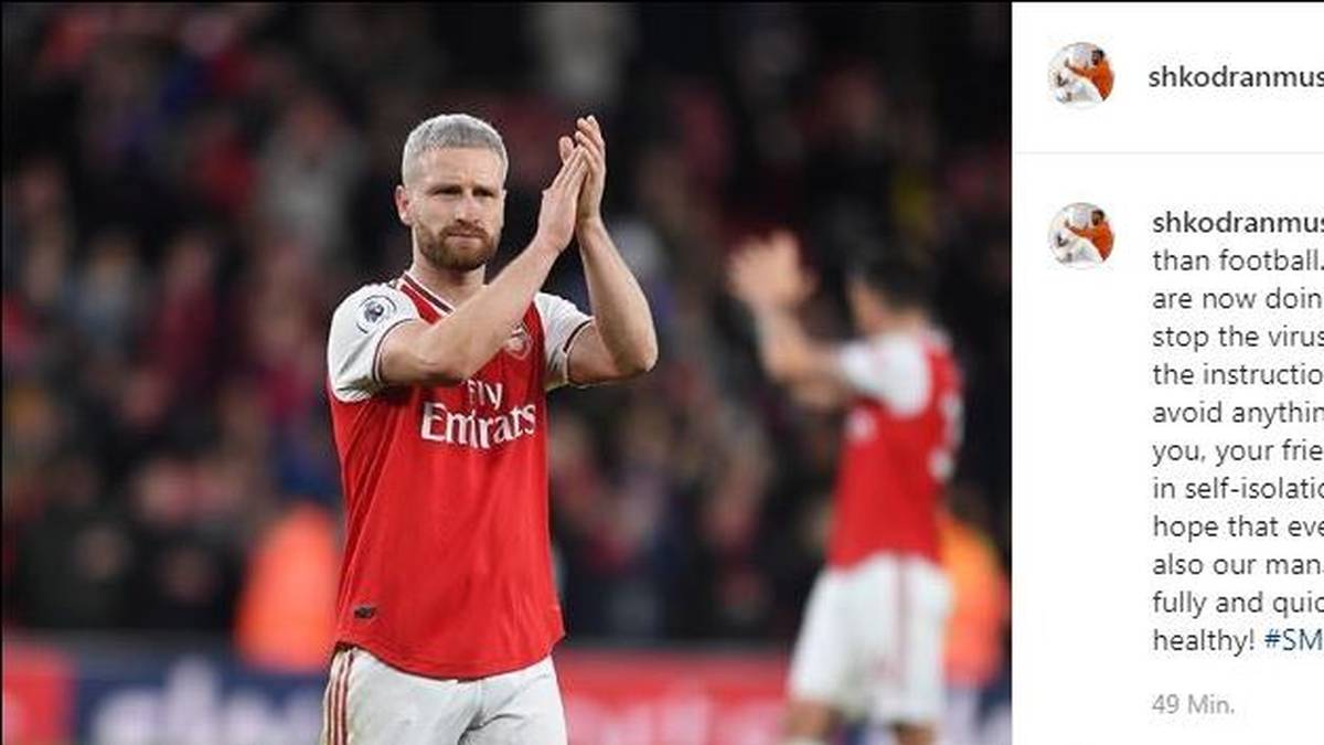 Shkodran Mustafi hofft, dass sich alle an die behördlichen Anweisungen halten ...  