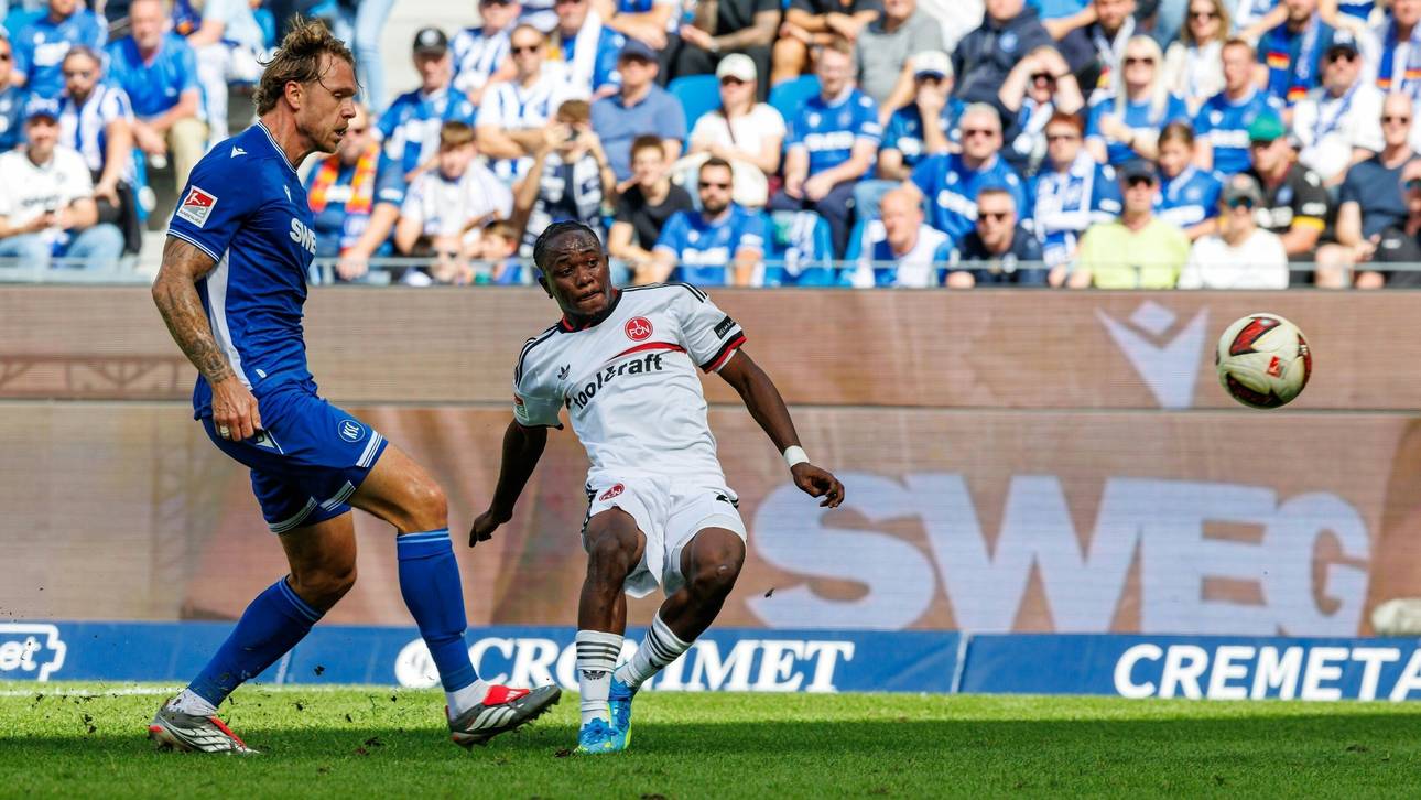 Der Club bleibt oben dran, Karlsruhe taumelt