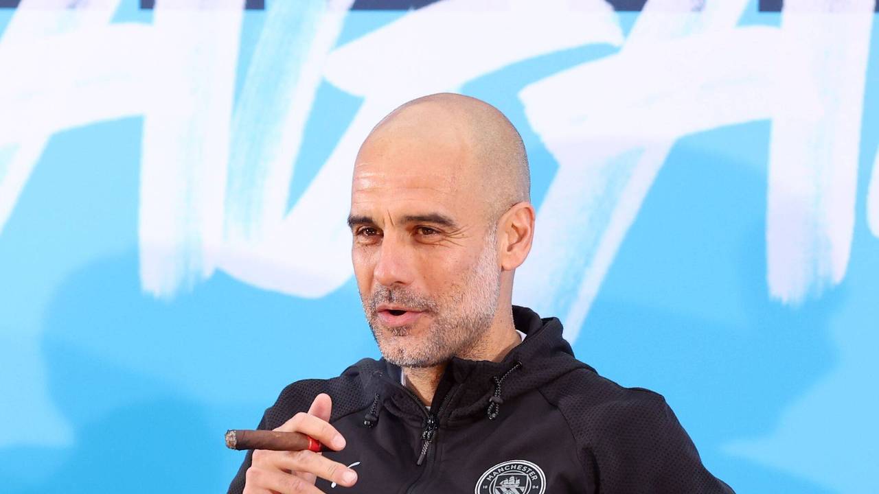 Premier League: So ausgelassen feierte Manchester City und Pep die Meisterschaft