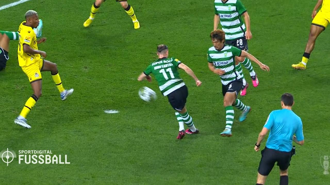 Nuno Santos trifft für Sporting mit Rabona-Tor gegen Boavista Porto