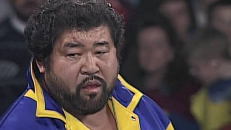 Masa Saito bei seinem letzten großen US-Auftritt bei WCW Starrcade 1995