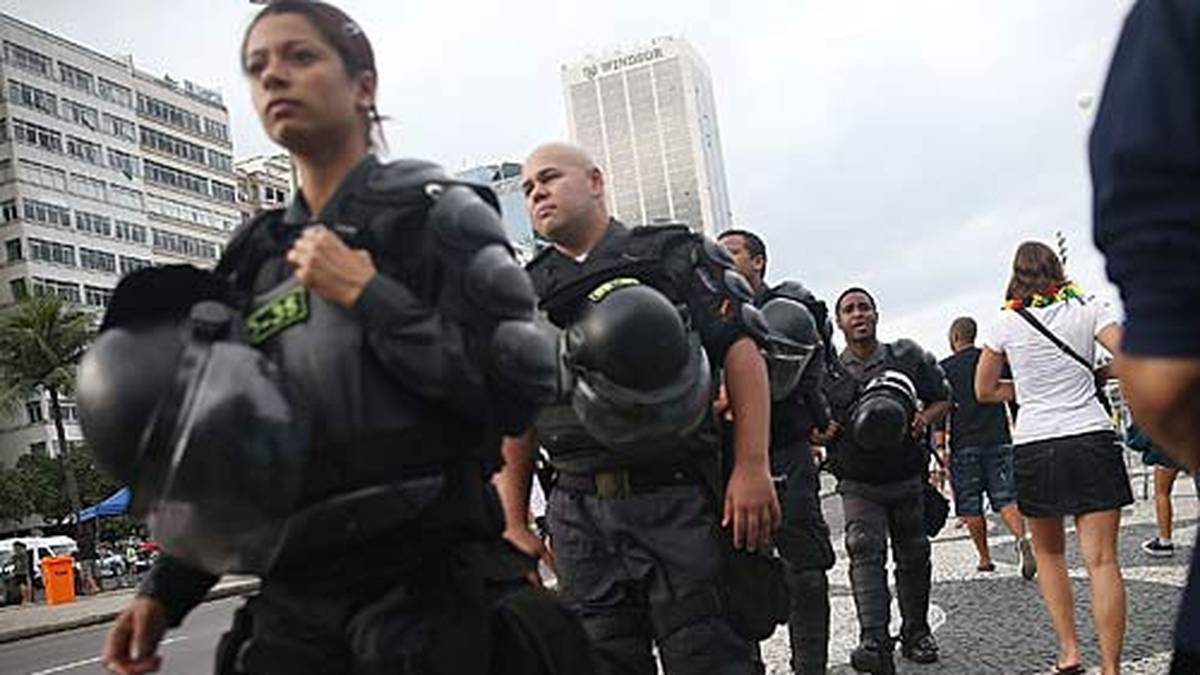 Dennoch bleibt die brasilianische Militärpolizei in Alarmbereitschaft