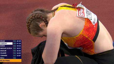 Julia Ulbricht hat sich im Speerwerfen sensationell die Silber-Medaille gesichert und für die wohl größte Überraschung des Abends bei der Leichtathletik-EM gesorgt. Gold gab es für Frederik Ruppert im 3000-Meter-Hürdenlauf.