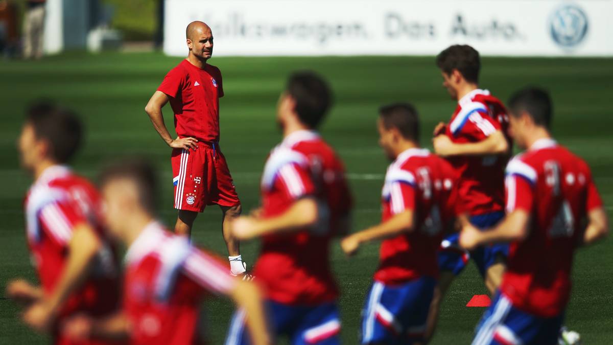 Pep Guardiola Training FC Bayern München
