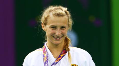 Martyna Trajdos gewann bei den Europaspielen in Baku Gold im Judo