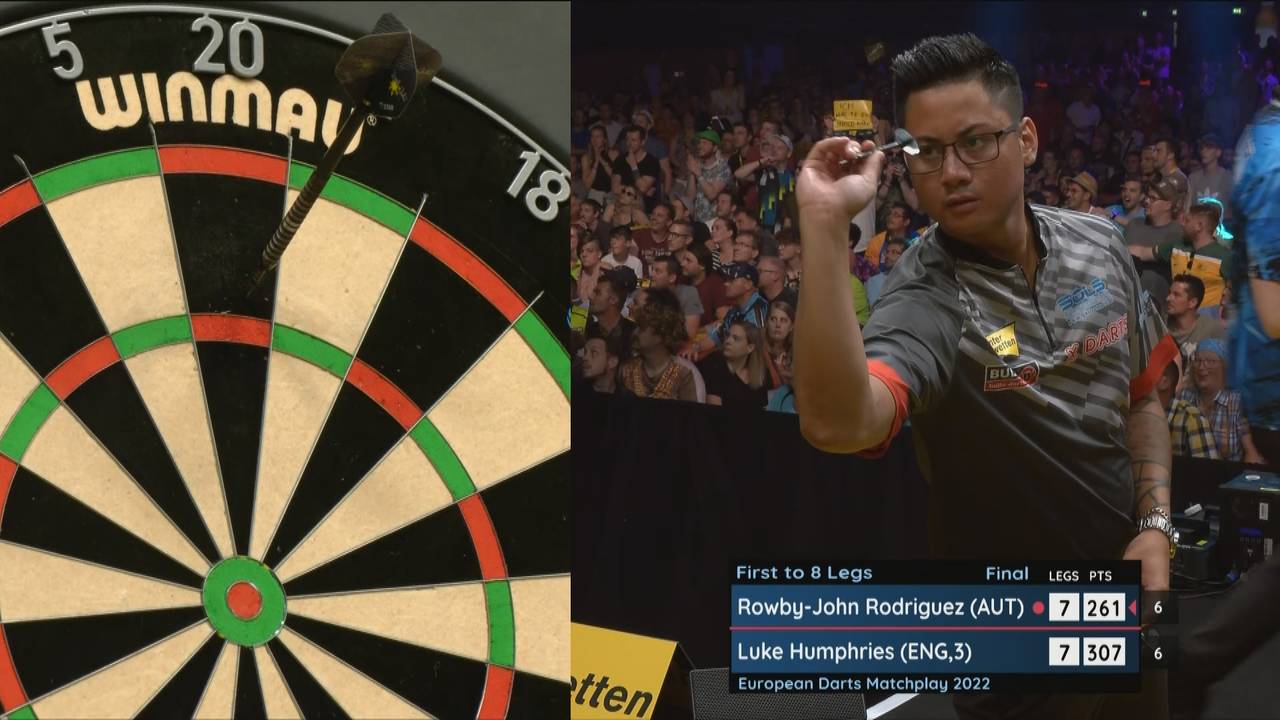 European Darts Matchplay: Luke Humphries schlägt Rowby-John Rodriguez in Trier