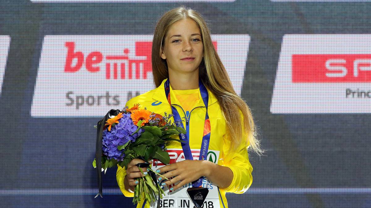 Alina Tsviliy (Ukraine): Bei den European Championships in Glasgow darf sich die Ukrainerin, die beim Gehen antritt, über Silber freuen