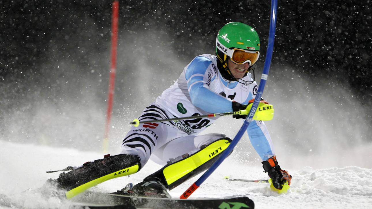 Linus Strasser beim Slalom in Schladming