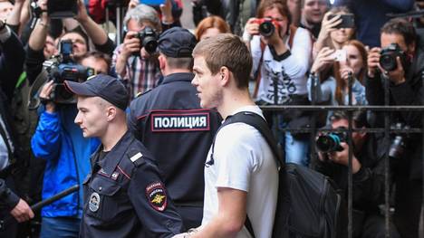 Unter großem medialen Interesse wird im Mai 2019 der Prozess gegen Alexander Kokorin und Pawel Mamajew verfolgt.