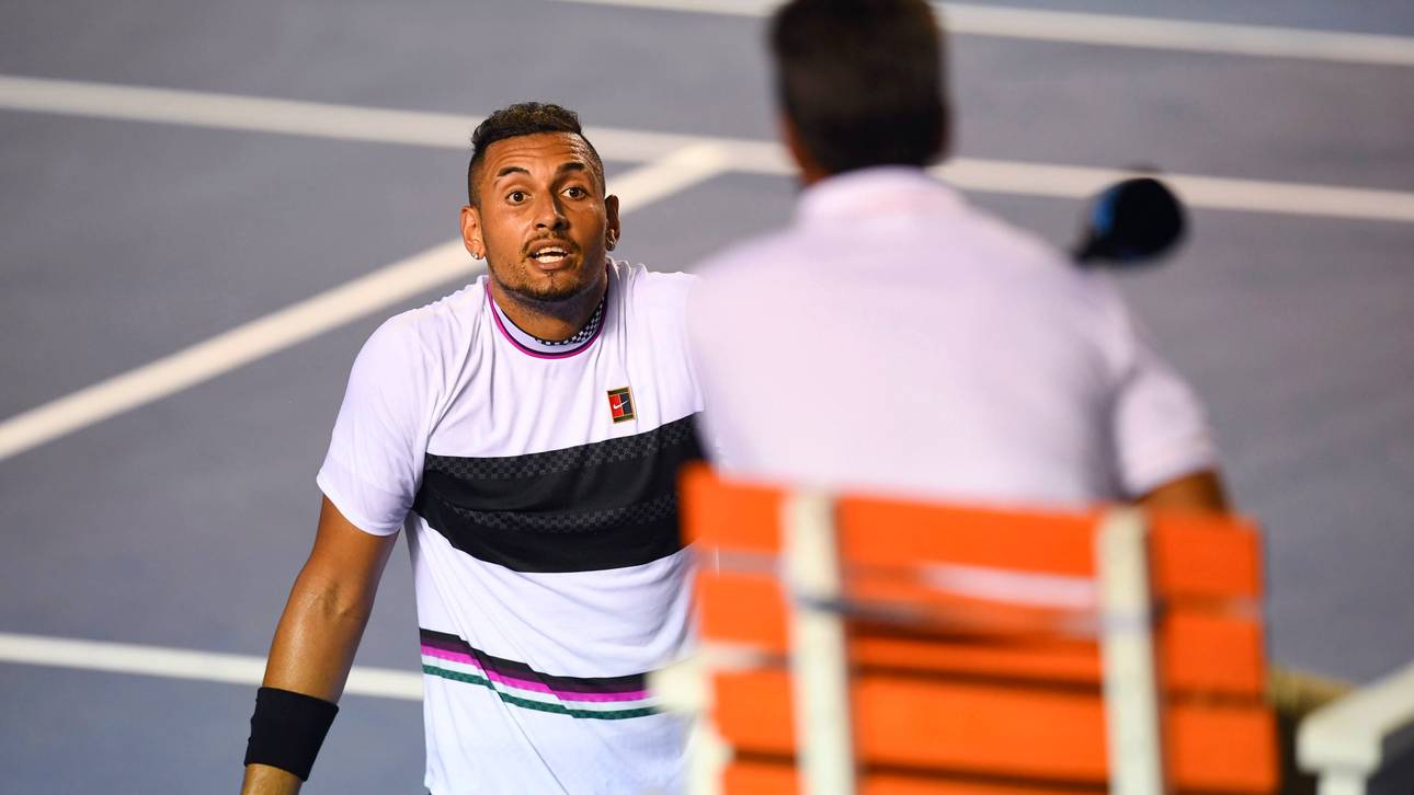 Nick Kyrgios hatte wie so oft die eine oder andere Diskussion mit dem Schiedsrichter geführt