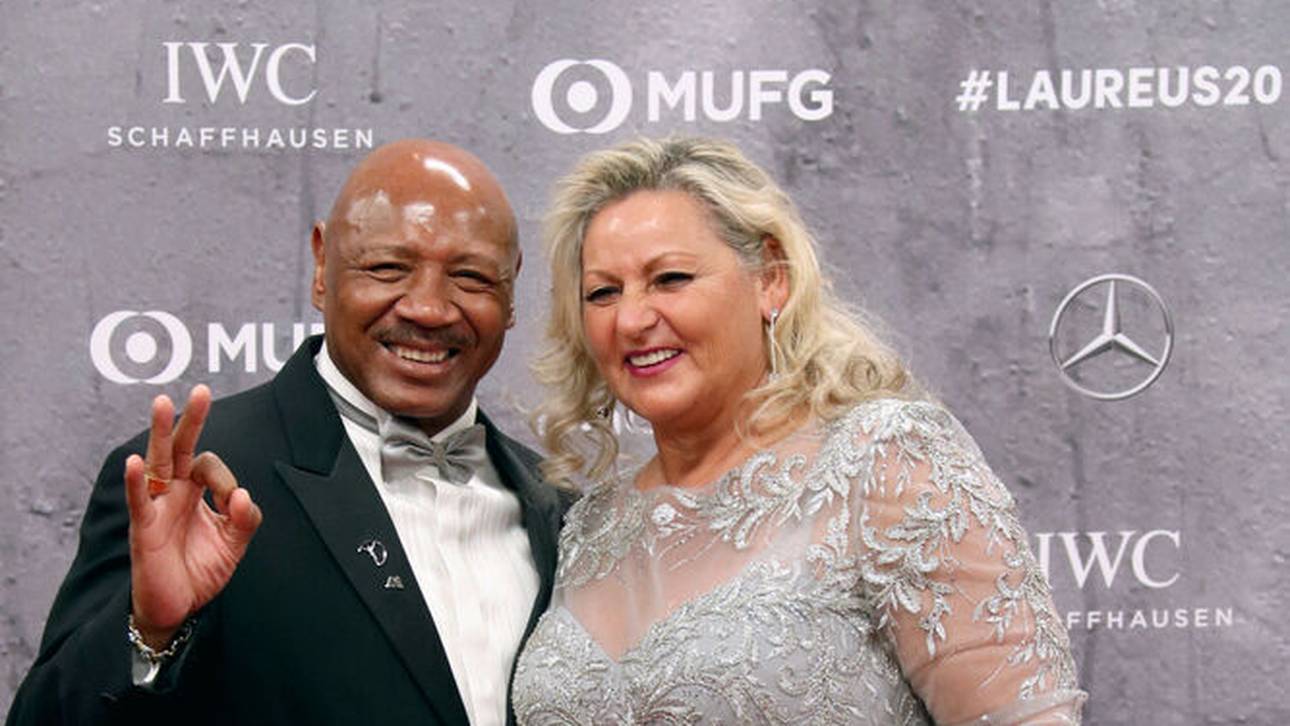 Marvelous Marvin Hagler mit Frau Kay bei den Laureus Awards 2020