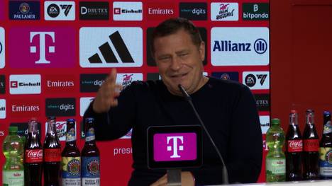 Ist der Transfer von Nick Woltemade zum FC Bayern endgültig vom Tisch? Sportvorstand Max Eberl reagiert mit einer Portion Ironie.