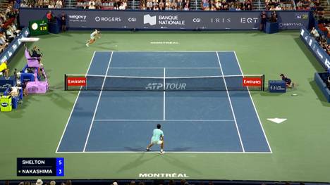 Mit dem Finalsieg über seinen Landsmann Brandon Nakashima gewinnt Ben Shelton zum zweiten Mal in Folge das ATP-Masters in Kanada.