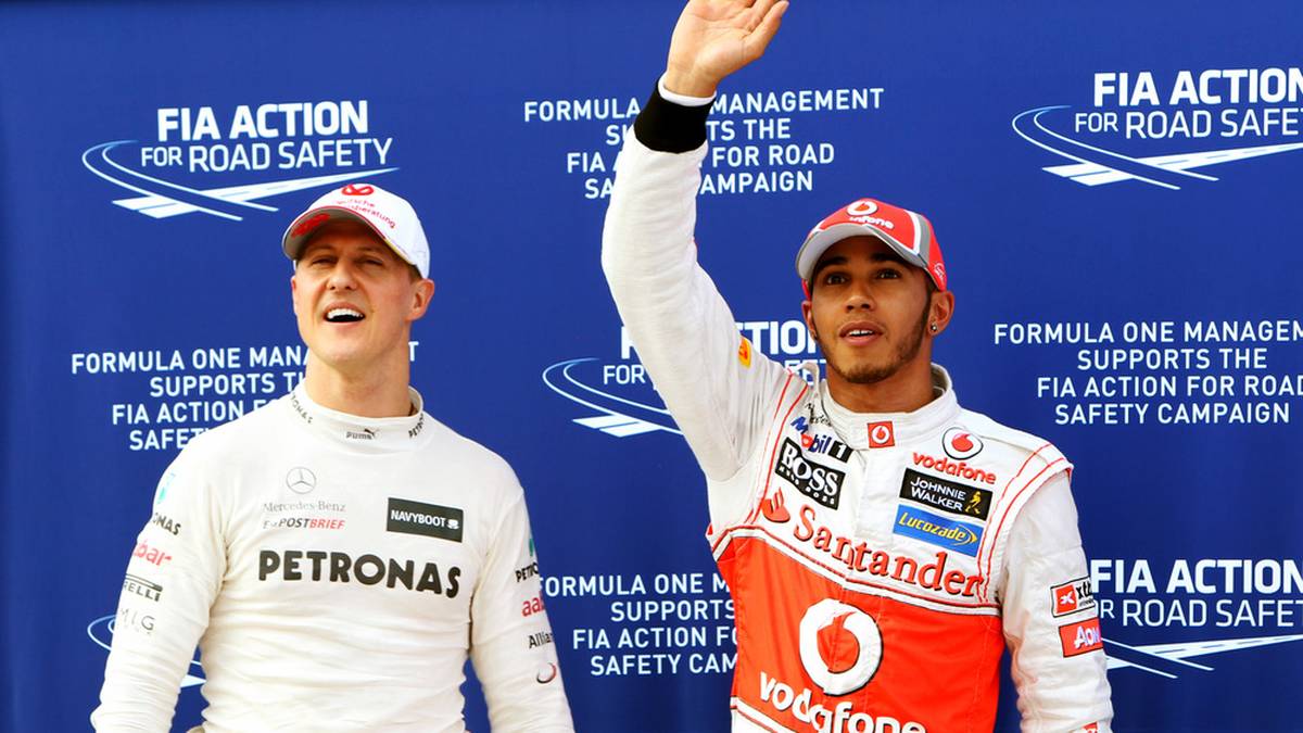 Michael Schumacher und Lewis Hamilton fuhren zwischen 2010 und 2012 noch gegeneinander