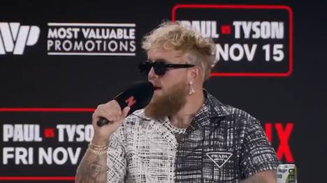 Im Vorfeld des Fights zwischen Mike Tyson und Jake Paul im November, standen sich die Kontrahenten auf der Pressekonferenz und dem Face-Off gegenüber.