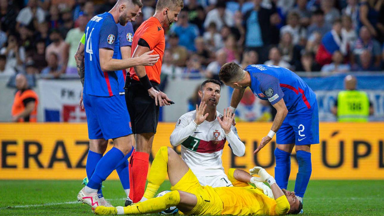 Kopftritt! Ronaldo entgeht Roter Karte