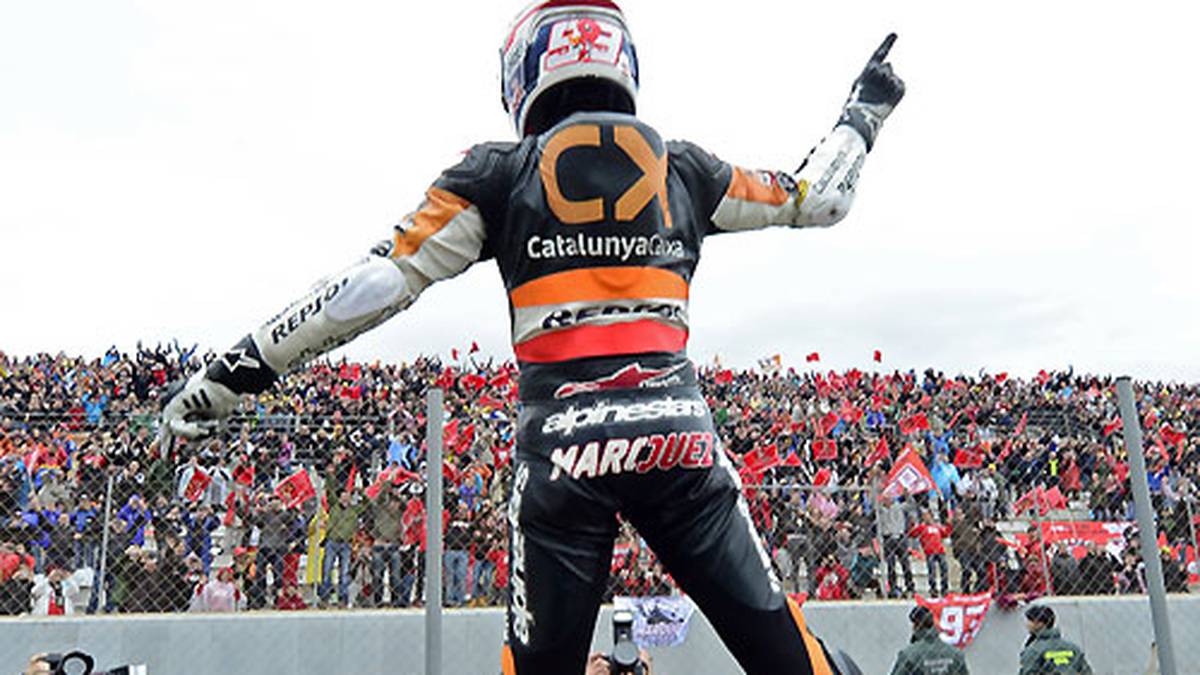 2012 gibt es dafür die "Marquez-Festspiele". Seine beeindruckende Bilanz: Neun Siege, zwei zweite und drei dritte Plätze und daraus resultierend ein ungefährdeter, vorzeitiger WM-Erfolg