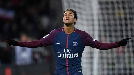 Neymar feiert sein Tor für Paris St. Germain
