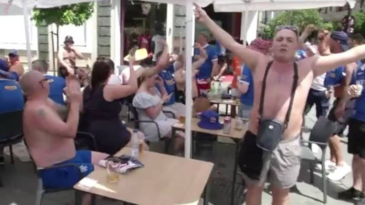 Europa League: Die Glasgow Rangers Fans führen im Stimmungsduell gegen Frankfurt