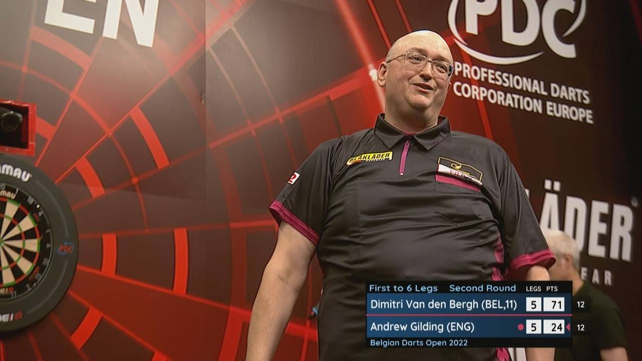 Belgian Darts Open: Andrew Gilding schlägt Dimitri van den Bergh mit 6:5