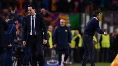 Unai Emery war nach der Pleite von Paris St. Germain gegen den FC Barcelona im Achtelfinale der Champions League