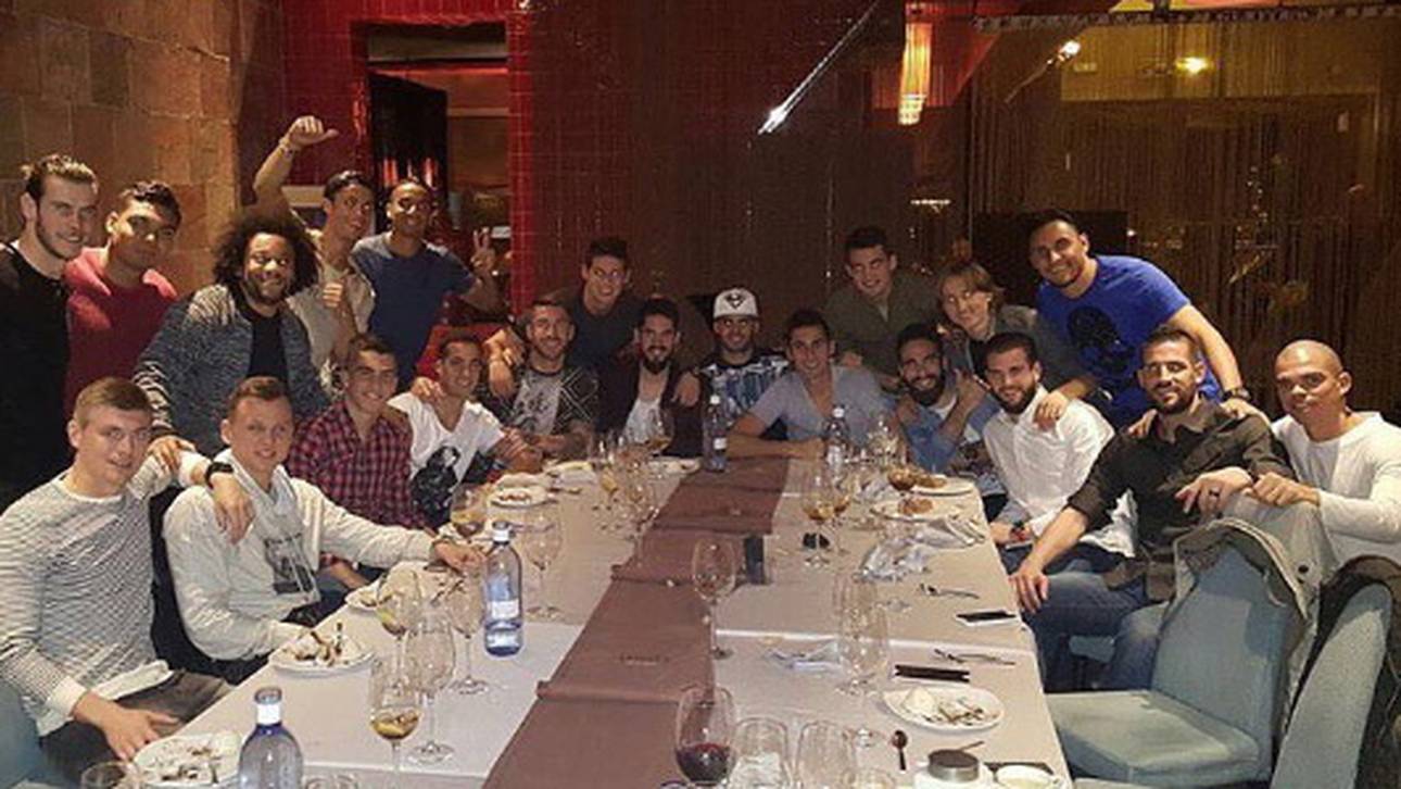Real schwört sich mit Team-Dinner ein