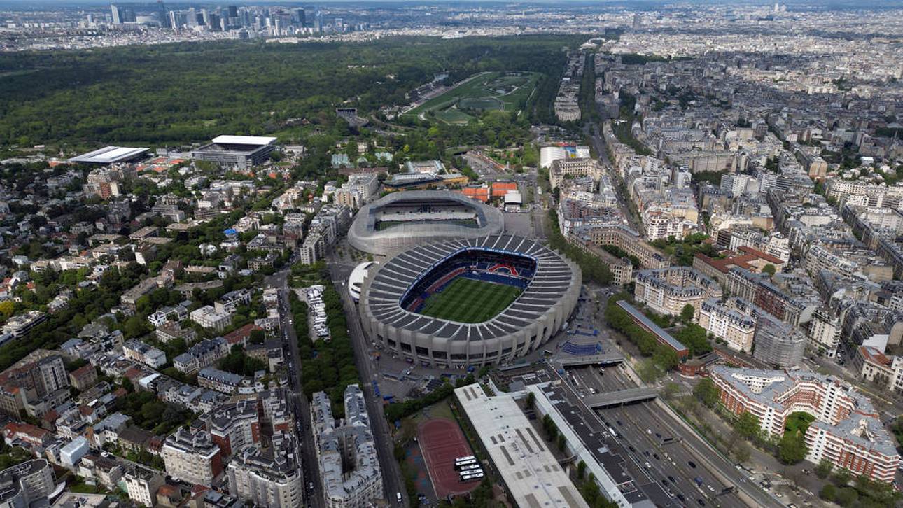 Der Parc des Princes (vorne) und das Stade Jean-Bouin liegen direkt nebeneinander 