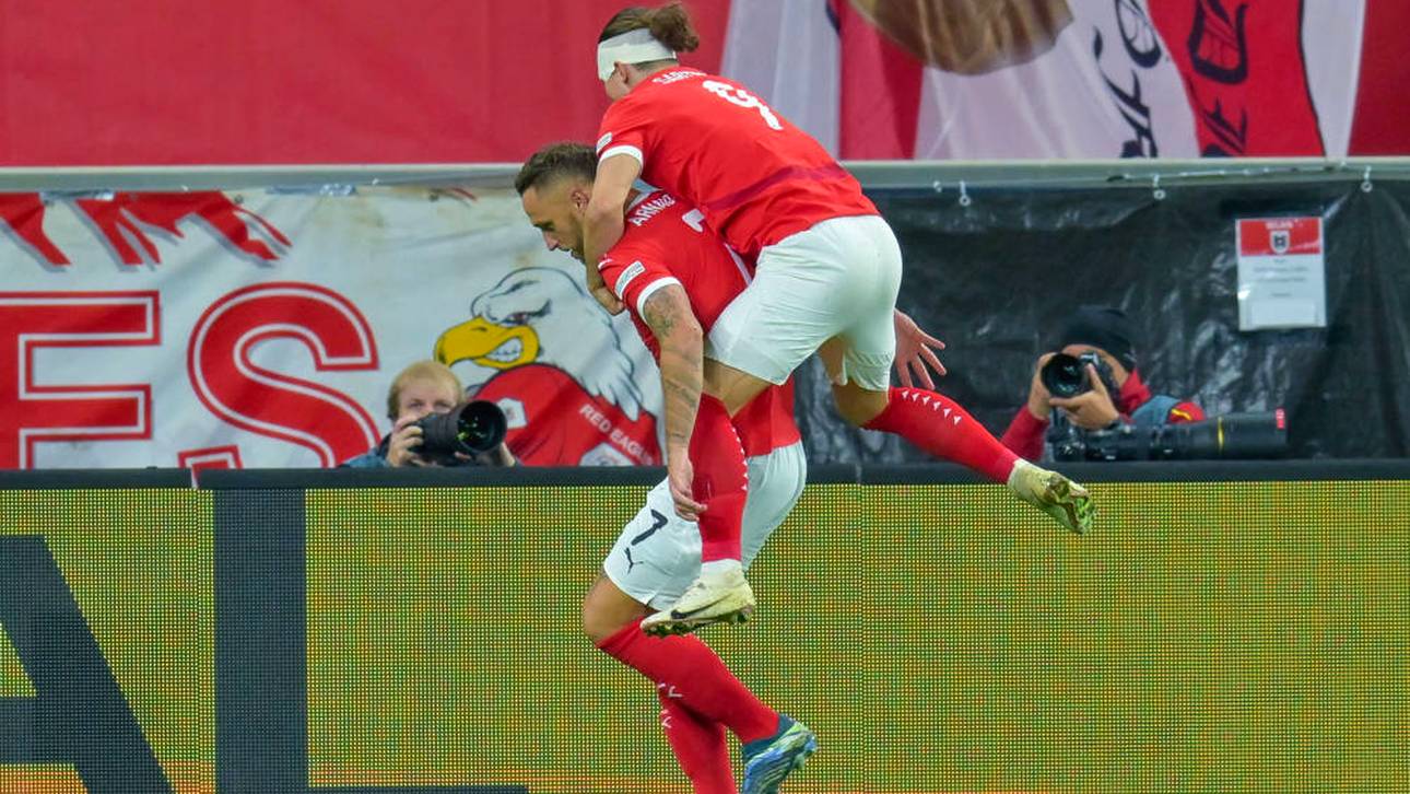 Marko Arnautovic and Marcel Sabitzer glänzten für Österreich