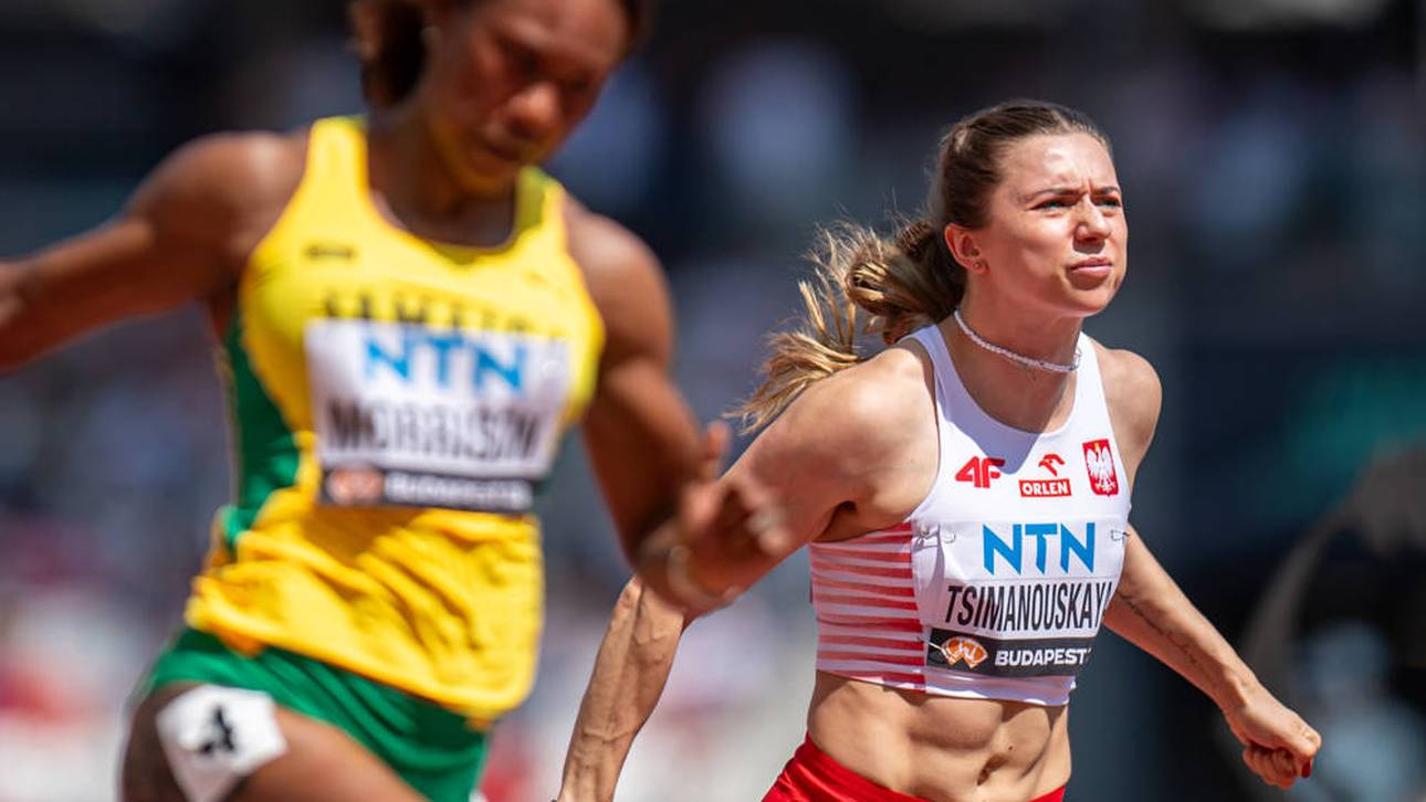 Kristina Timanowskaja verpasste über 100 Meter das Halbfinale
