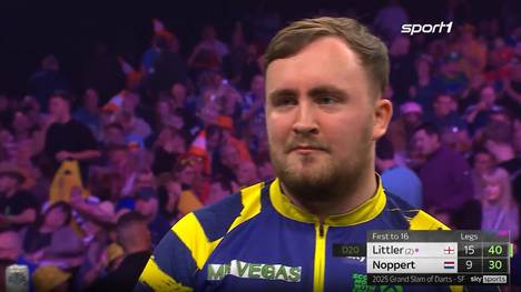 Luke Littler gewinnt im Halbfinale des Grand Slam of Darts gegen Danny Noppert mit 16:9 und ist somit erstmals die Nummer eins der PDC Order of Merit.