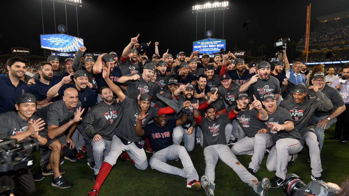 Die Boston Red Sox feierten im Oktober 2018 den Sieg in der World Series