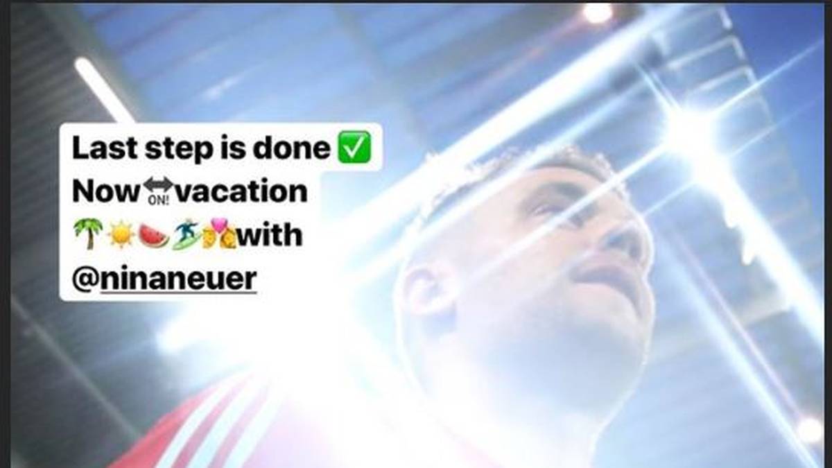 Manuel Neuer verabschiedet sich in den Urlaub