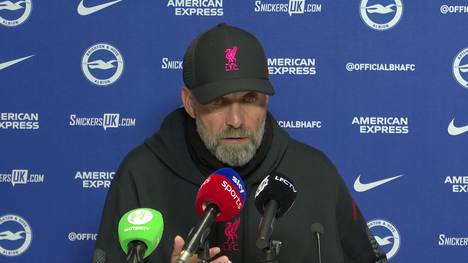 Jürgen Klopp zeigt sich nach der 0:3-Pleite von Liverpool in Brighton geknickt und selbstkritisch. Er habe bislang noch kein so schlechtes Spiel seiner Mannschaft erlebt und dies läge auch an ihm.