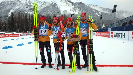 Die deutschen Biathleten legten eine Gala hin