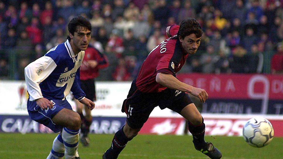 PLATZ 7: MARIANO ARMENTANO (rechts, CA Osasuna) - nur neun Sekunden dauerte es, ehe der argentinische Stürmer in der Spielzeit 2001/02 bei Rayo Vallecano zuschlug - danach passierte nichts mehr, Osasuna siegte mit 1:0