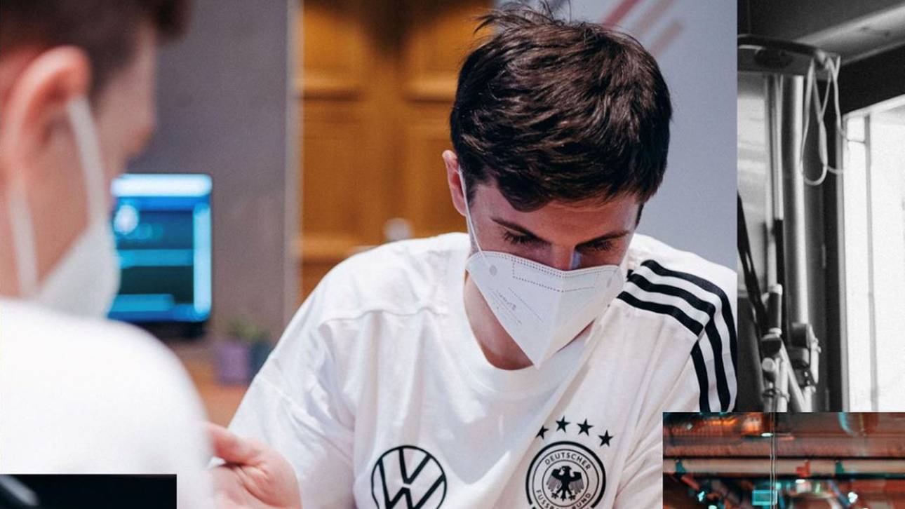 Jonas Hofmann und Marcel Halstenberg duellierten sich am Mittwoch bei einer Partie Backgammon