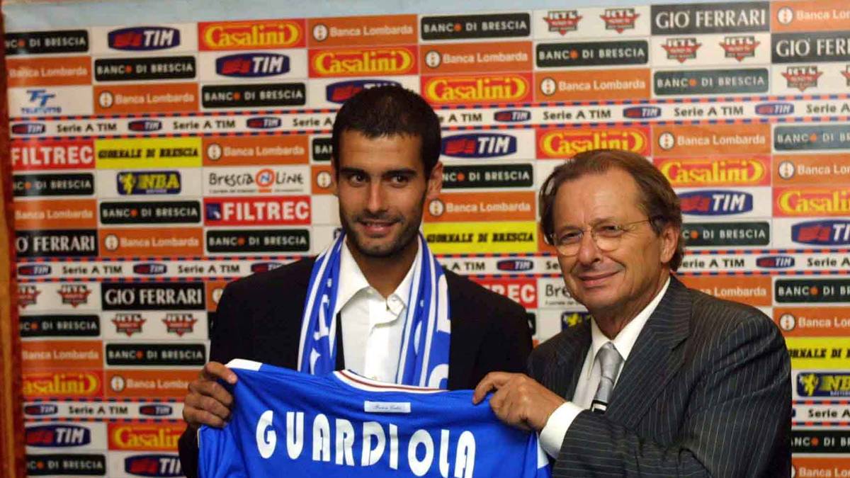 PEP GUARDIOLA (2001-02 und 01-07/2003): Für die Barca-Legende war Brescia seine erste Auslandsstation. Wegen Doping-Vorwürfen kam der heutige ManCity-Coach aber nur auf 25 Einsätze und ließ danach seine Profi-Karriere in Katar und Mexiko ausklingen