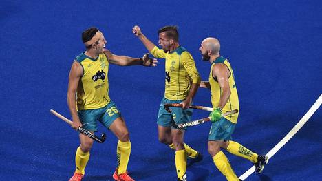 Hockey Weltmeisterschaft Indien Australien Australien qualifiziert sich als erstes Team vorzeitig für das Viertelfinale